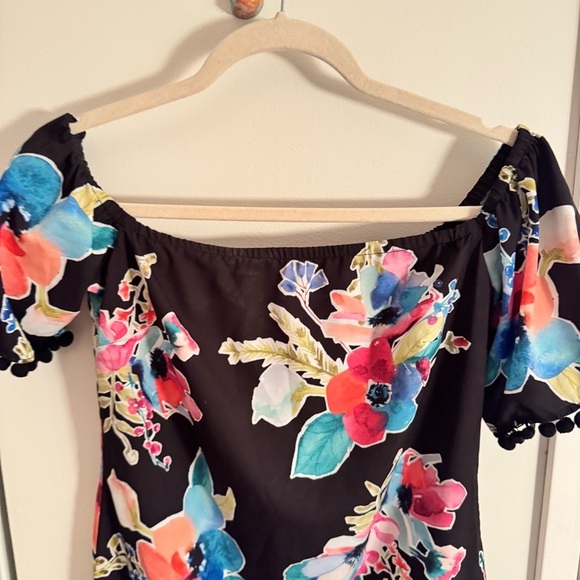 HUTCH floral off shoulder mini dress - Picture 4 of 6